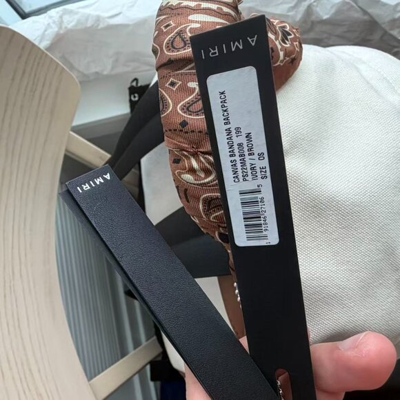 Amiri Canvas Bandana Backpack - Picture 2 of 5